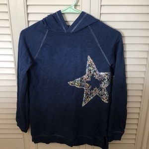 Girl’s Indigo Star Sweatshirt